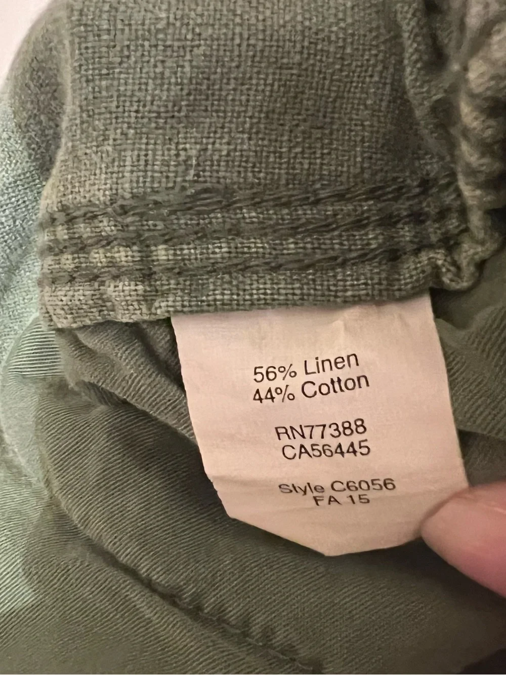 Vintage J Crew Linen Blend Army Green Shorts